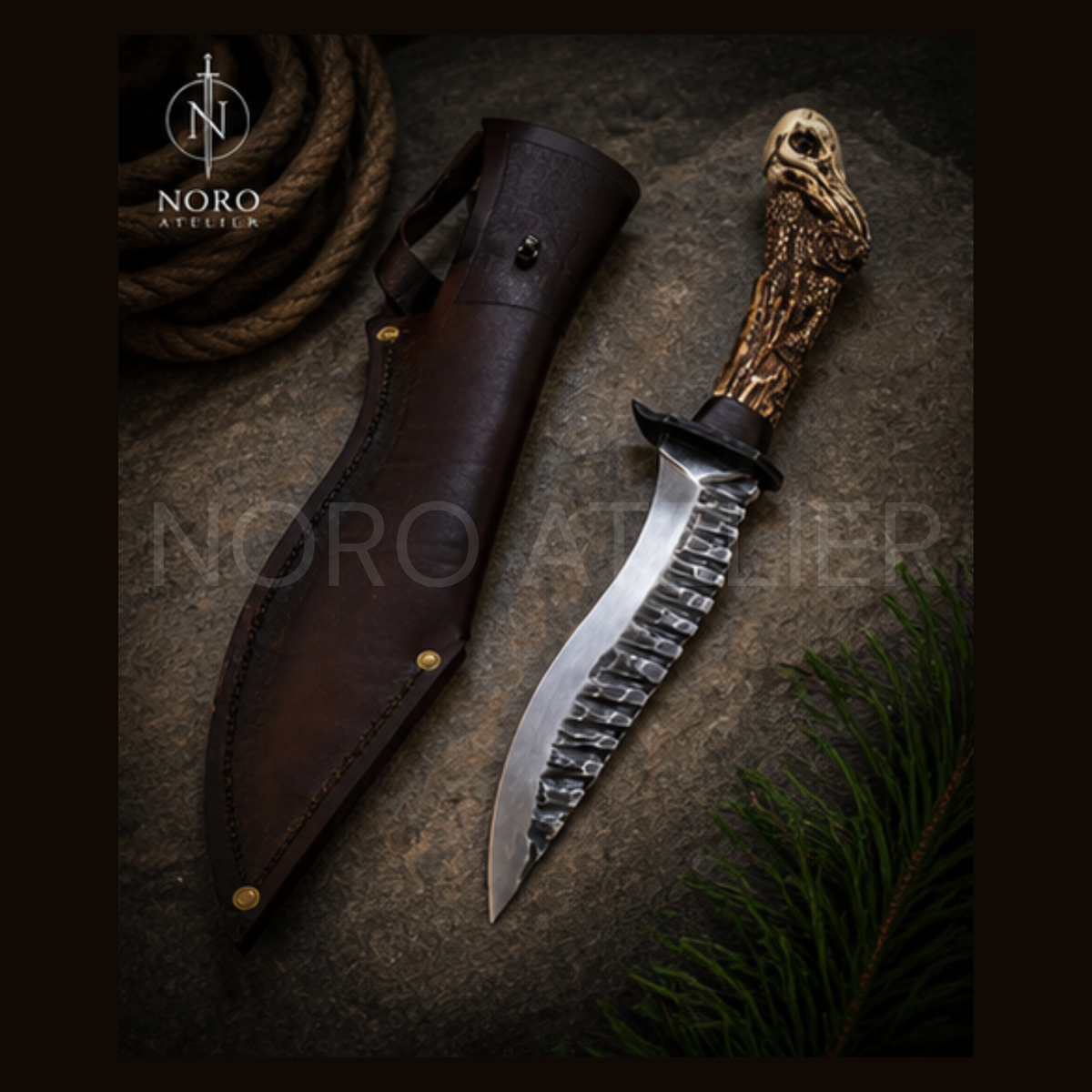 Ravenclaw Damascus Knife