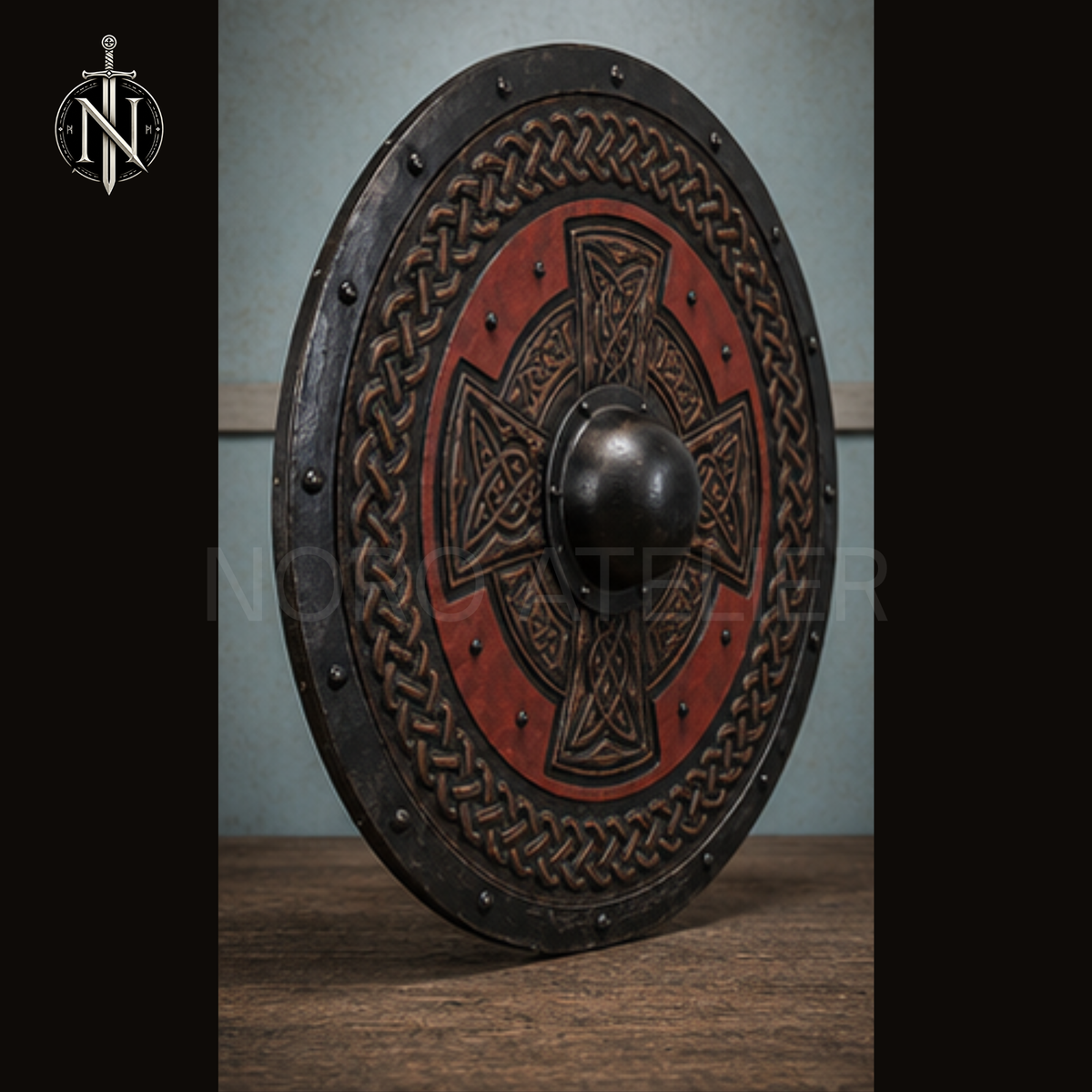 Ironwood Celtic Knotwork Shield