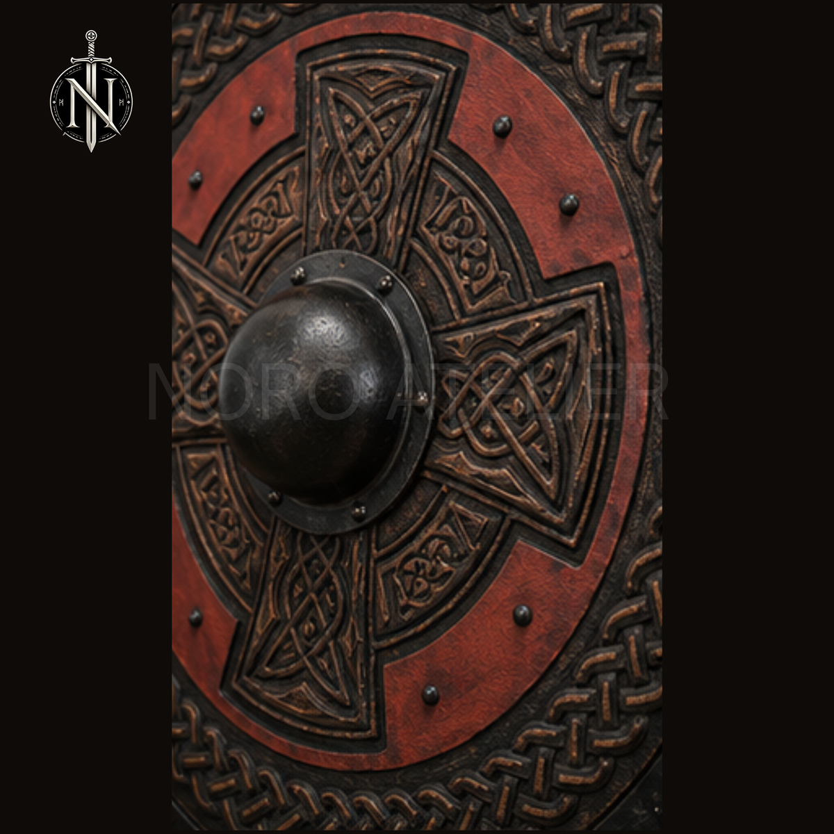 Ironwood Celtic Knotwork Shield