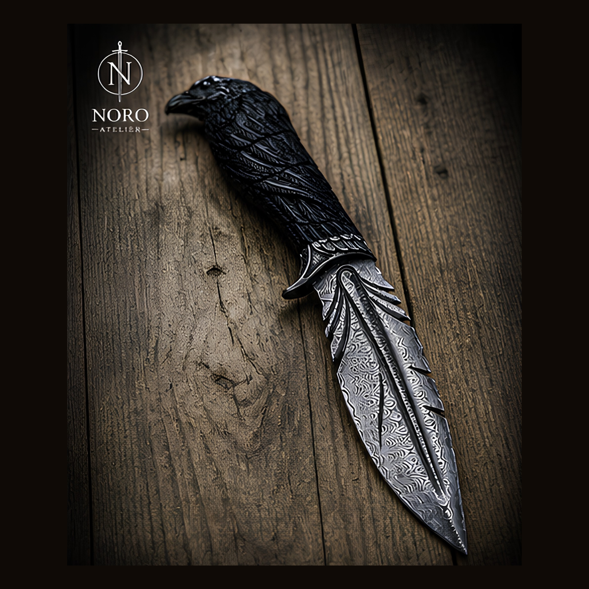 Serpentguard Damascus Knife