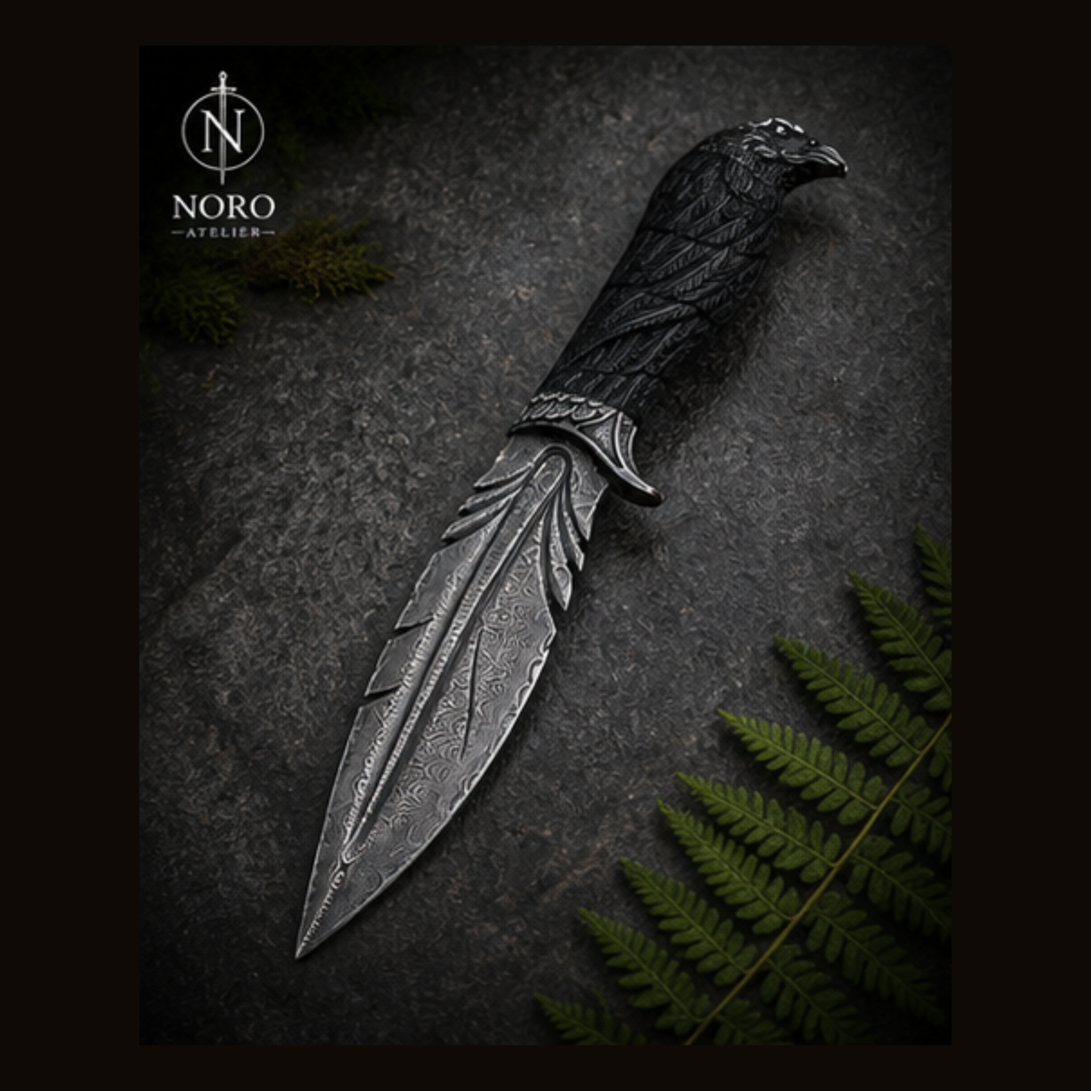 Serpentguard Damascus Knife