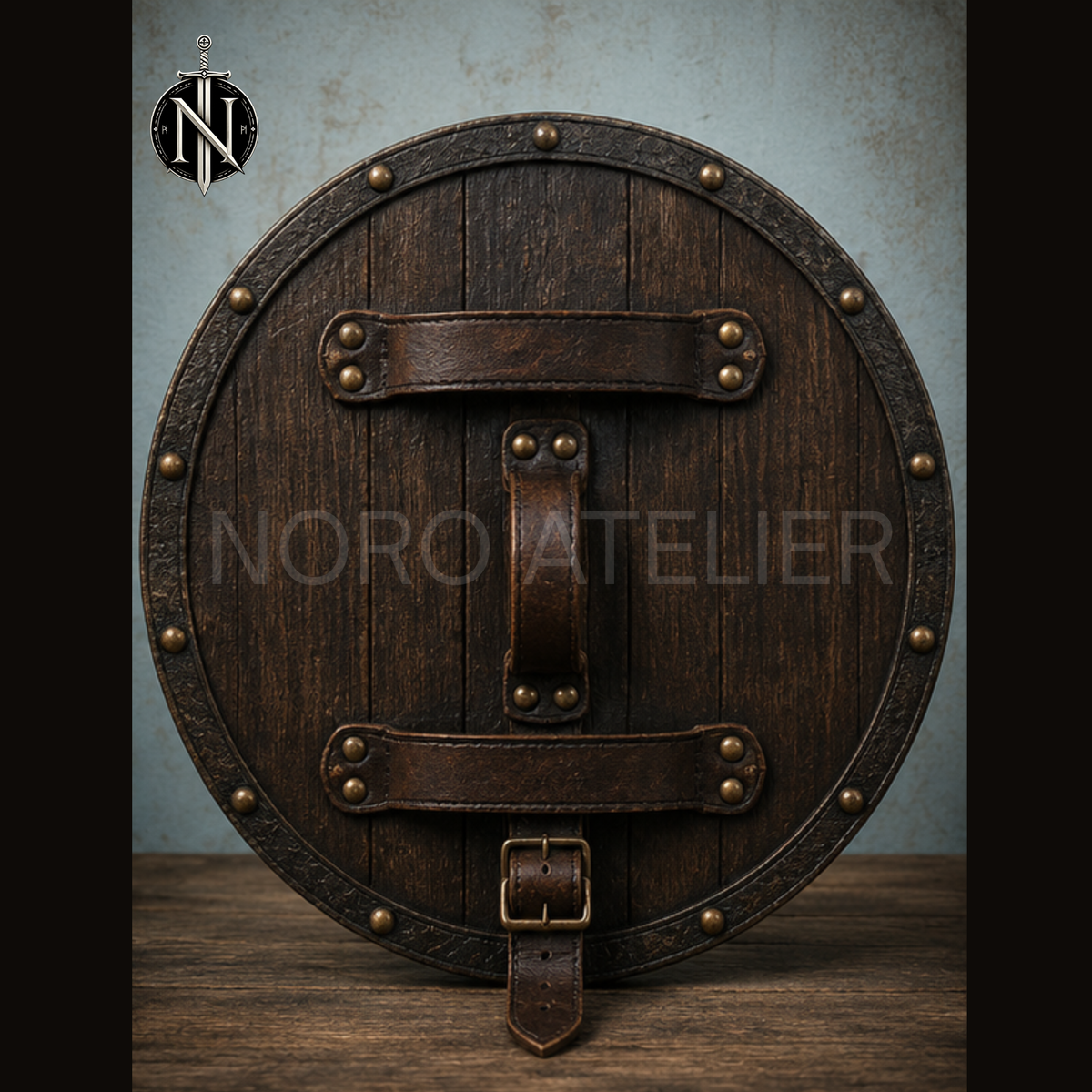 Odin's Raven & Wolf Norse Shield