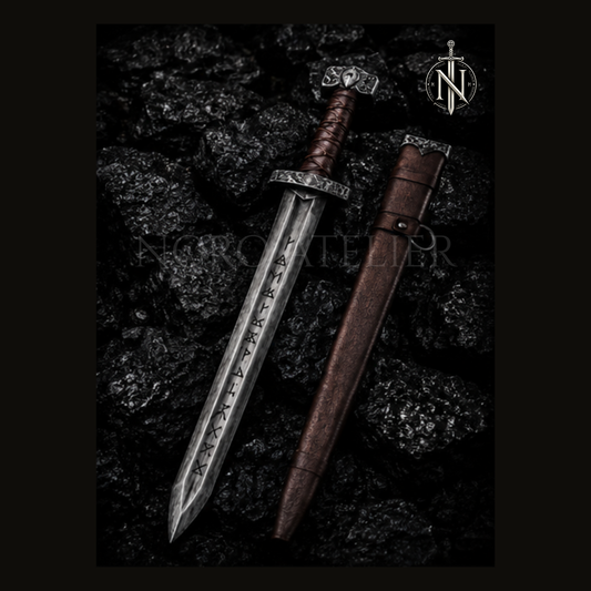 Norse Damascus Steel Sword