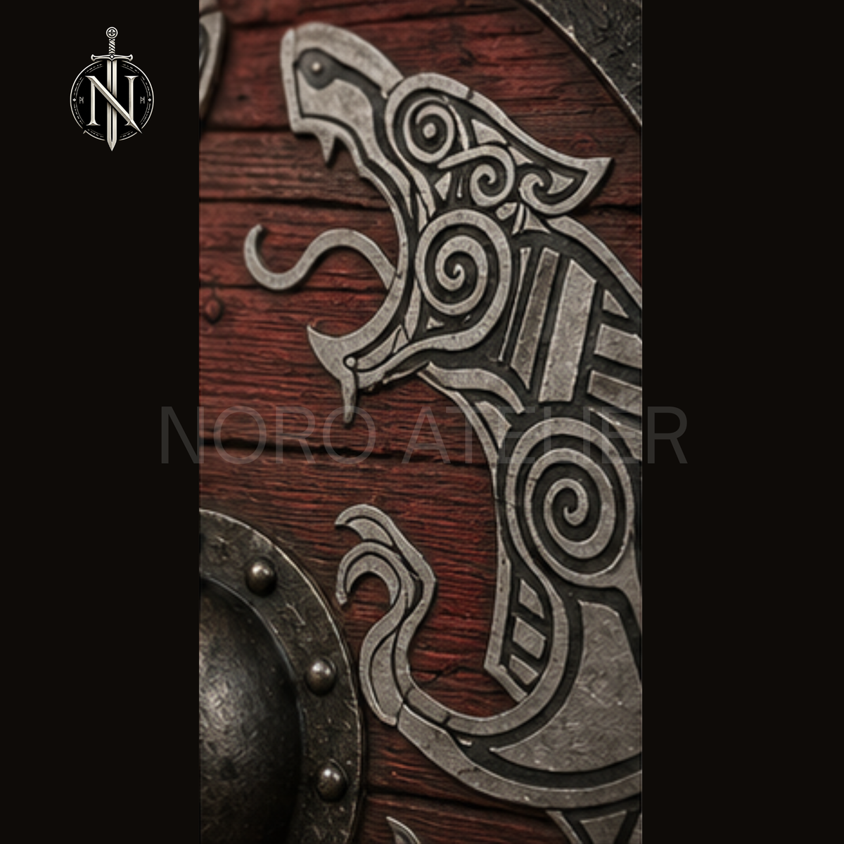 Ravenbound Twin Ravens Norse Shield