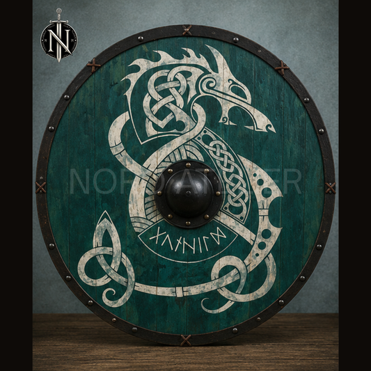 Jörmungandr Emerald Norse Shield
