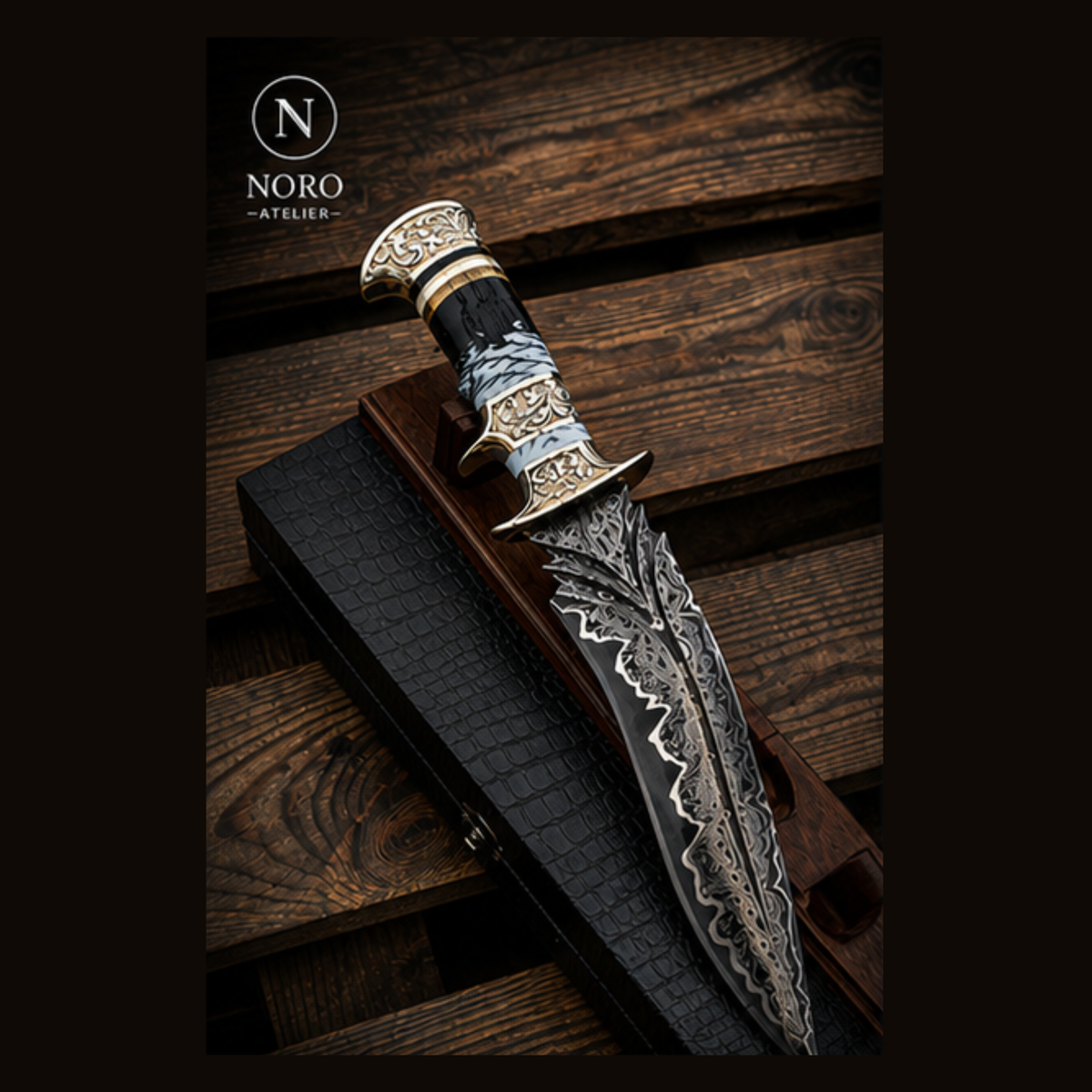 Forgehammer Damascus Knife