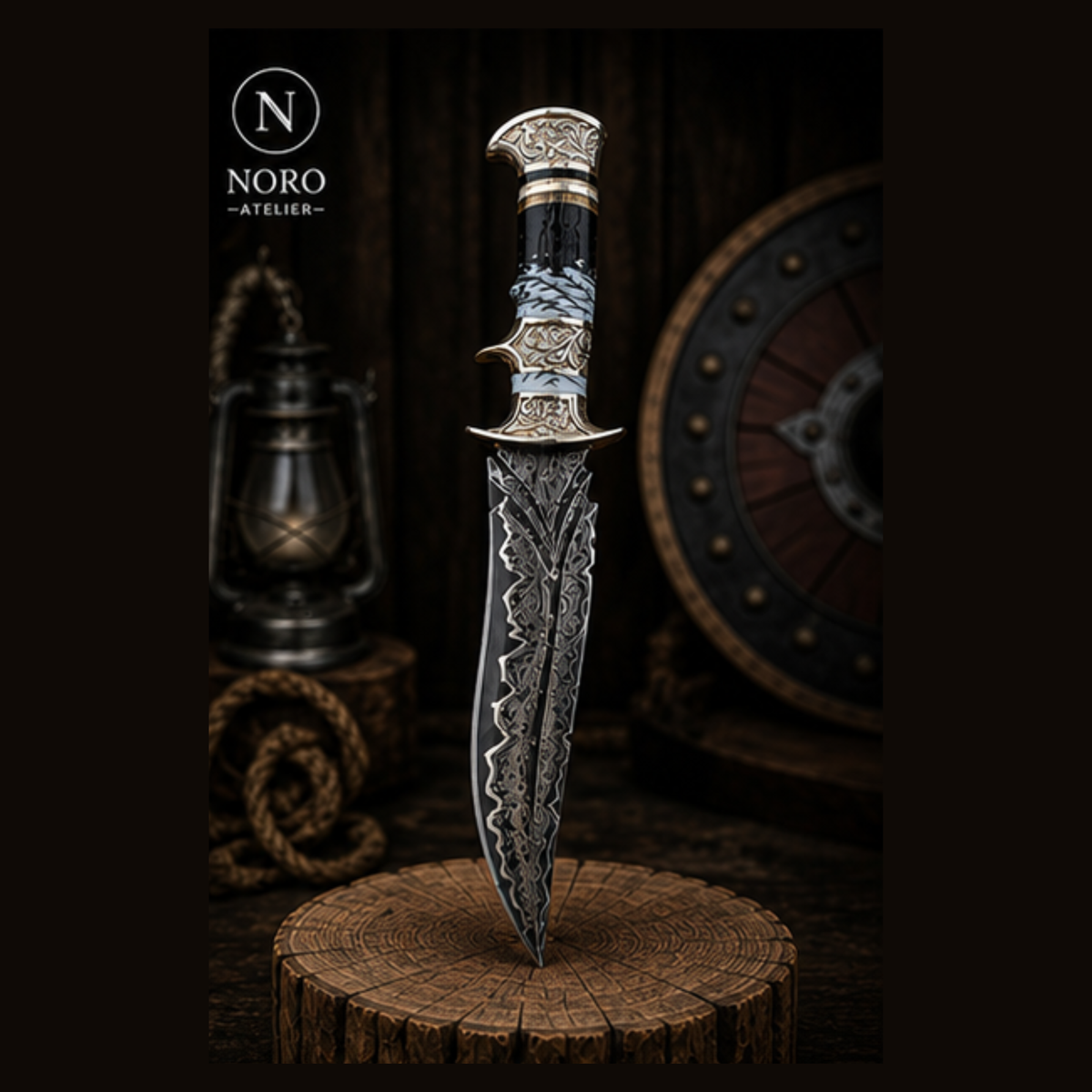 Forgehammer Damascus Knife