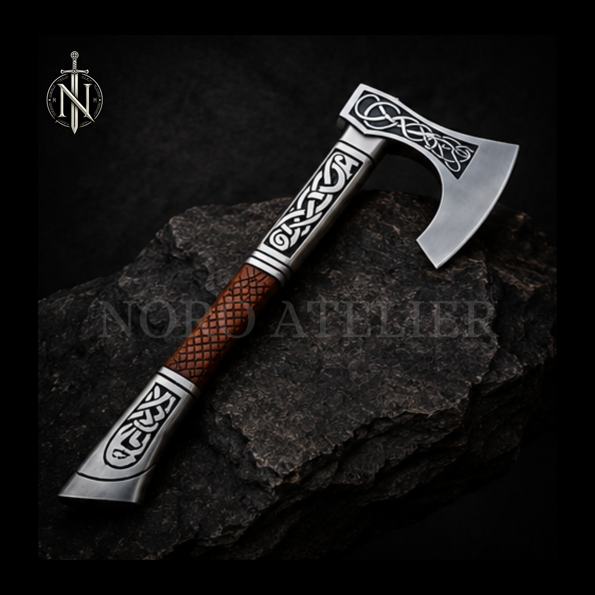 Nordic Knotwork Axe