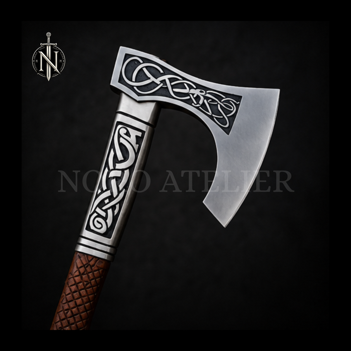 Nordic Knotwork Axe